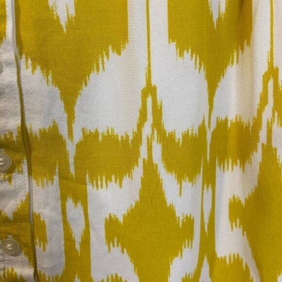 LOFT Women's Islander Ikat Print‎ Button Front Skirt - Picture 5 of 9